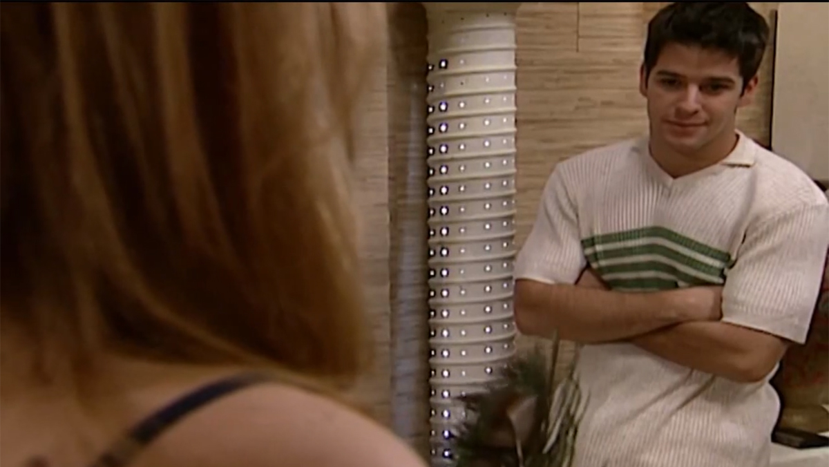 Laura (Viviane Pasmanter) e Leonardo (Murilo Benício) em Por Amor