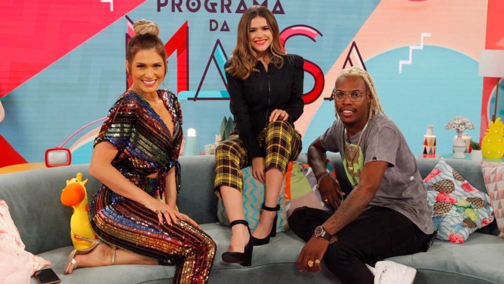 Lívia Andrade e MC Kekel no Programa da Maisa