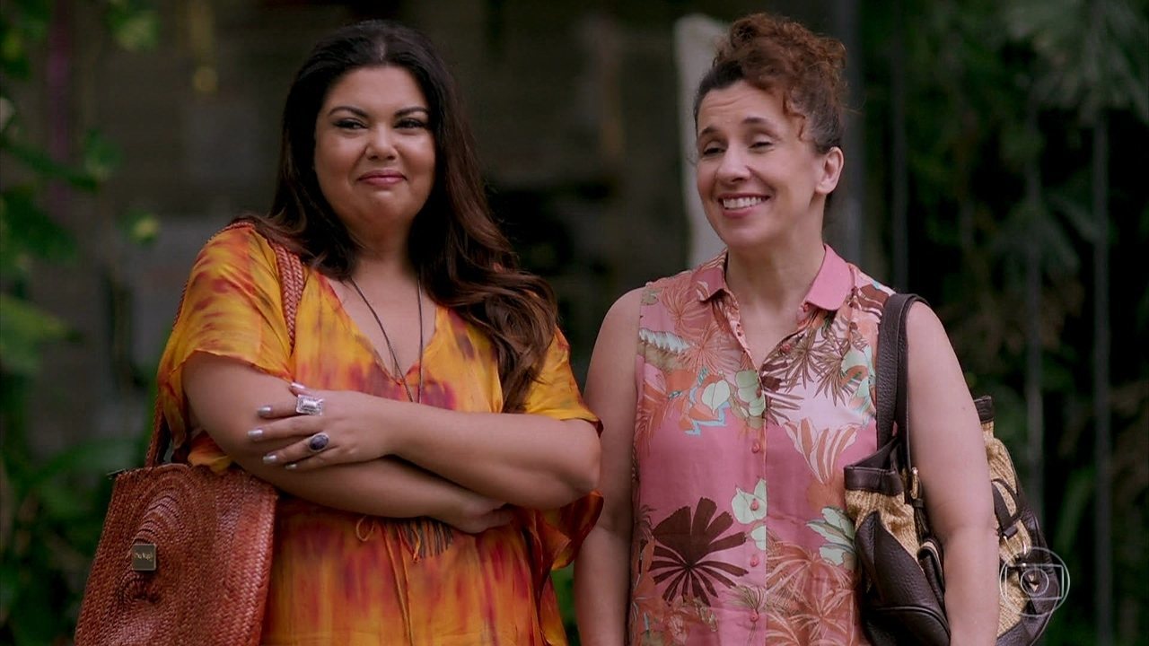 Madá (Fabiana Karla) e Dirce (Marília Martins) em Verão 90