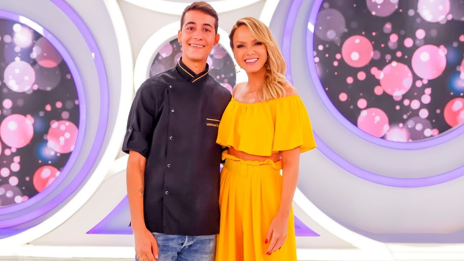 Confeiteiro Matheus no Programa Eliana
