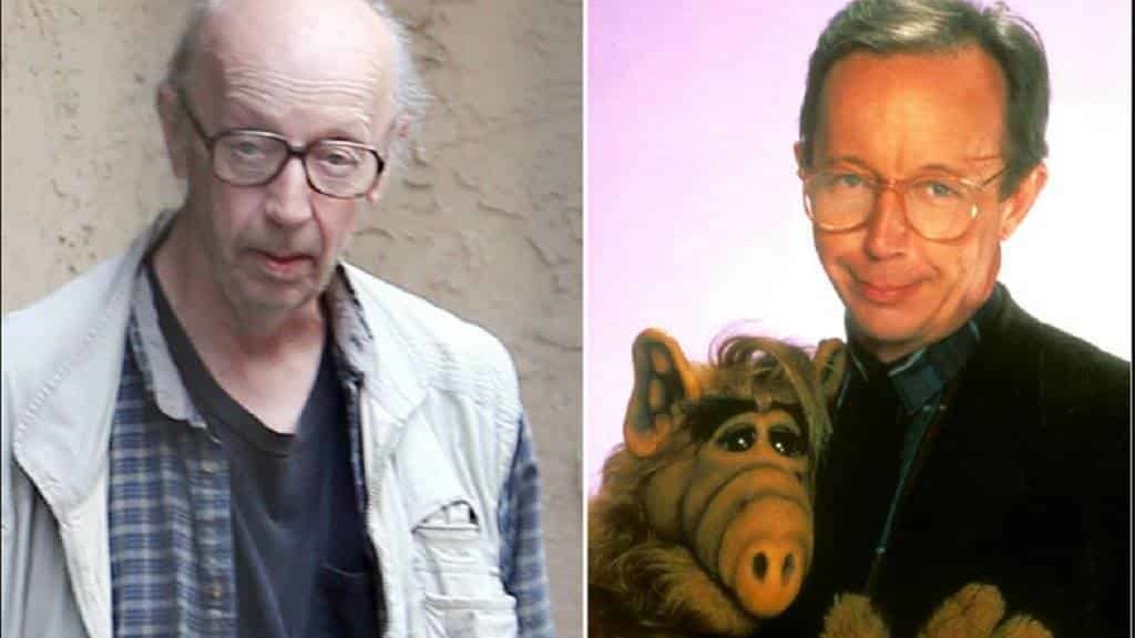 Max Wright em Alf, o ETeimoso (à direita) e mais recentemente (à esquerda), pouco antes de sua morte (Divulgação)