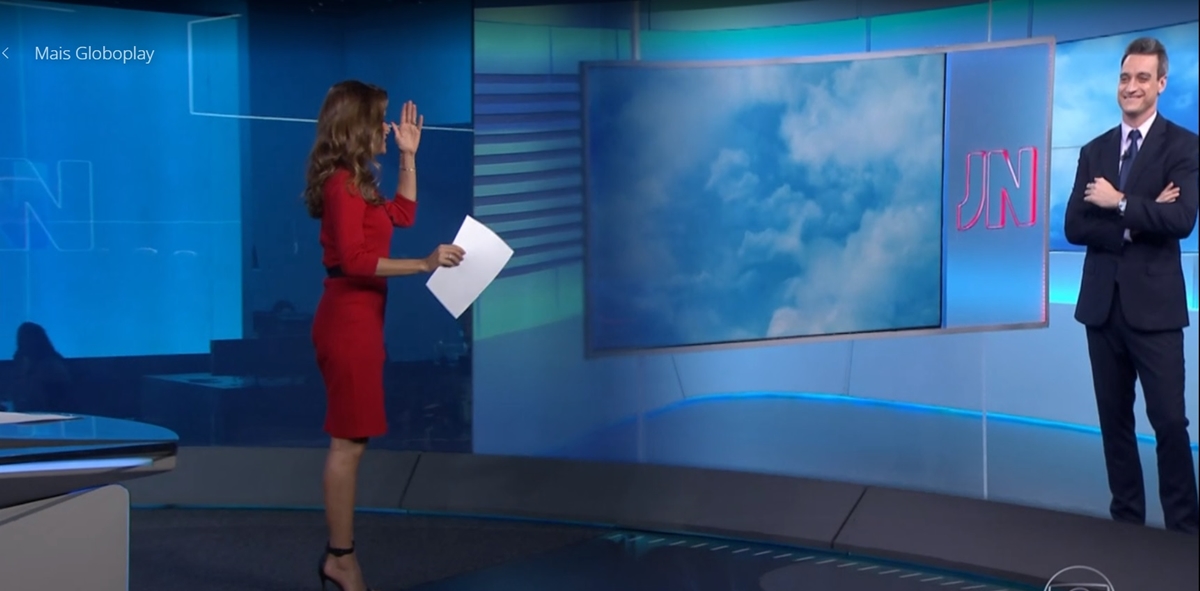 Monalisa Perrone comete gafe no Jornal Nacional e vira piada na internet (Reprodução: Globoplay)