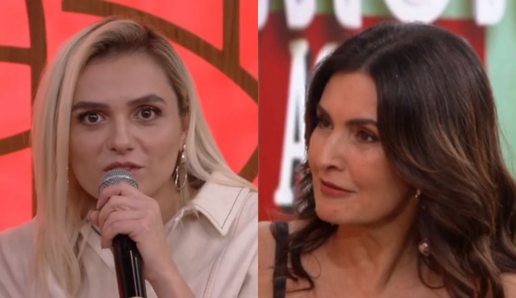 Monica Iozzi e Fátima Bernardes no Encontro
