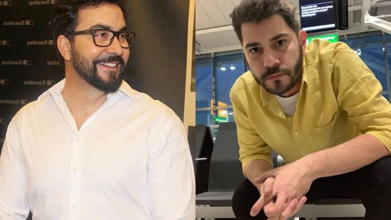 Padre Fábio de Melo e Evaristo Costa, amigos e 'rivais' (Reprodução)