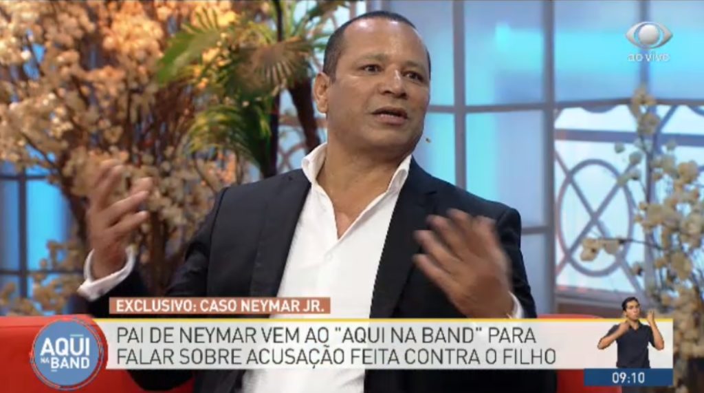 Pai de Neymar no Aqui na Band