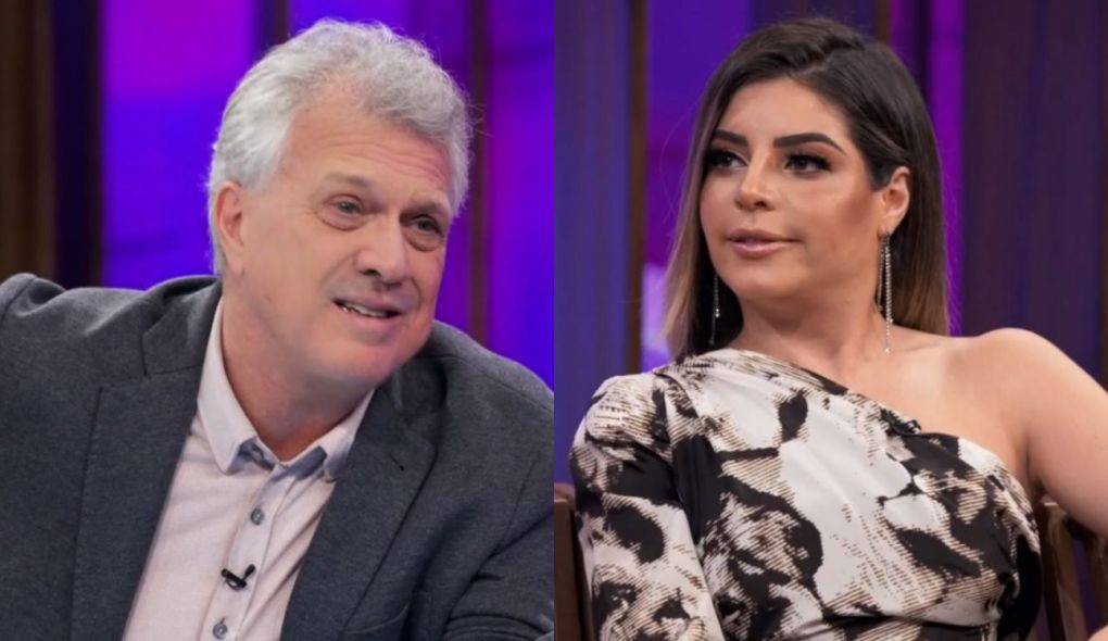 Pedro Bial e GKay no Conversa