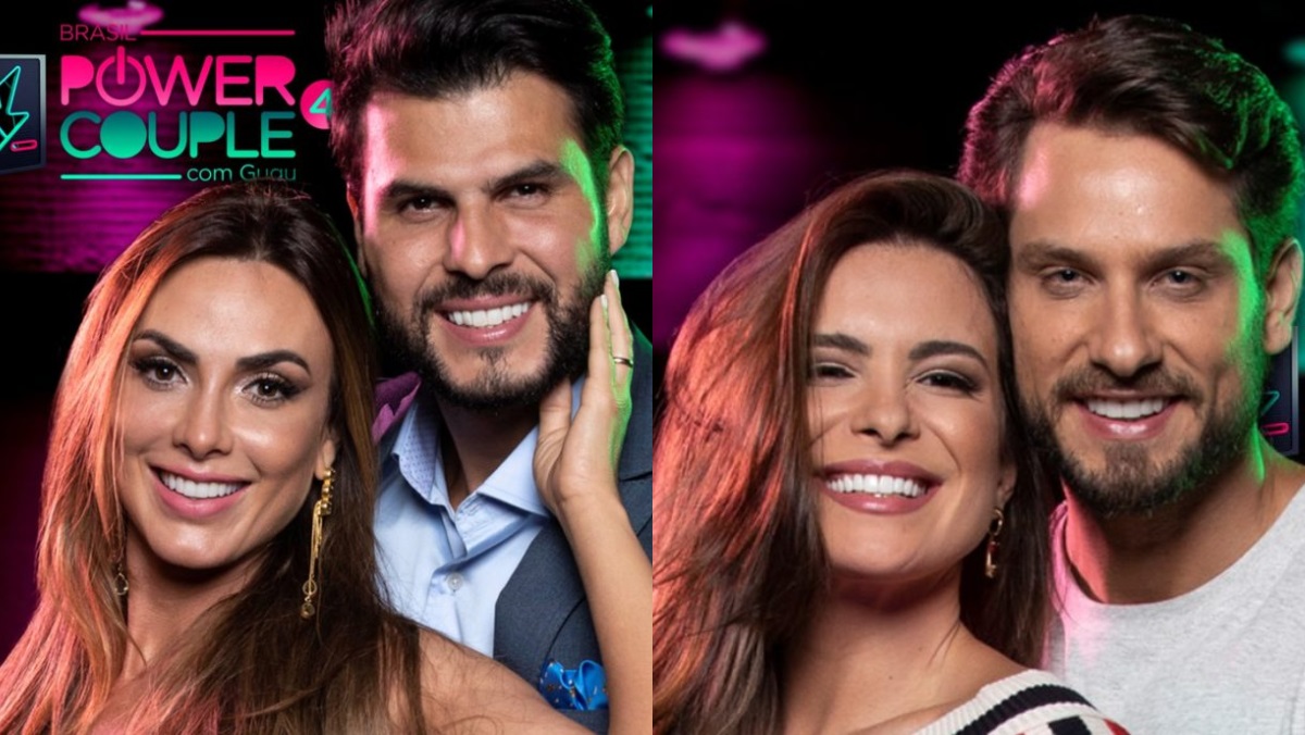 Os casais Nicole e Marcelo e Kamila e Eliéser voltaram ao Power Couple Brasil 4