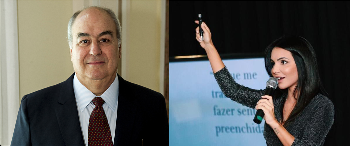 Roberto Irineu Marino e Polyana Jereissati