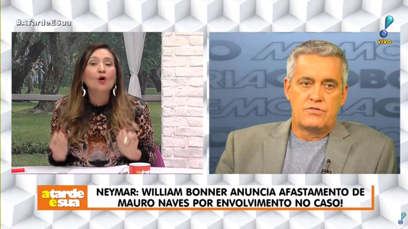 Soniao Abrão apresentando o programa A Tarde É Sua