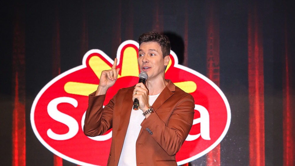 Rodrigo Faro durante evento da Seara (Thiago Duran / AgNews)