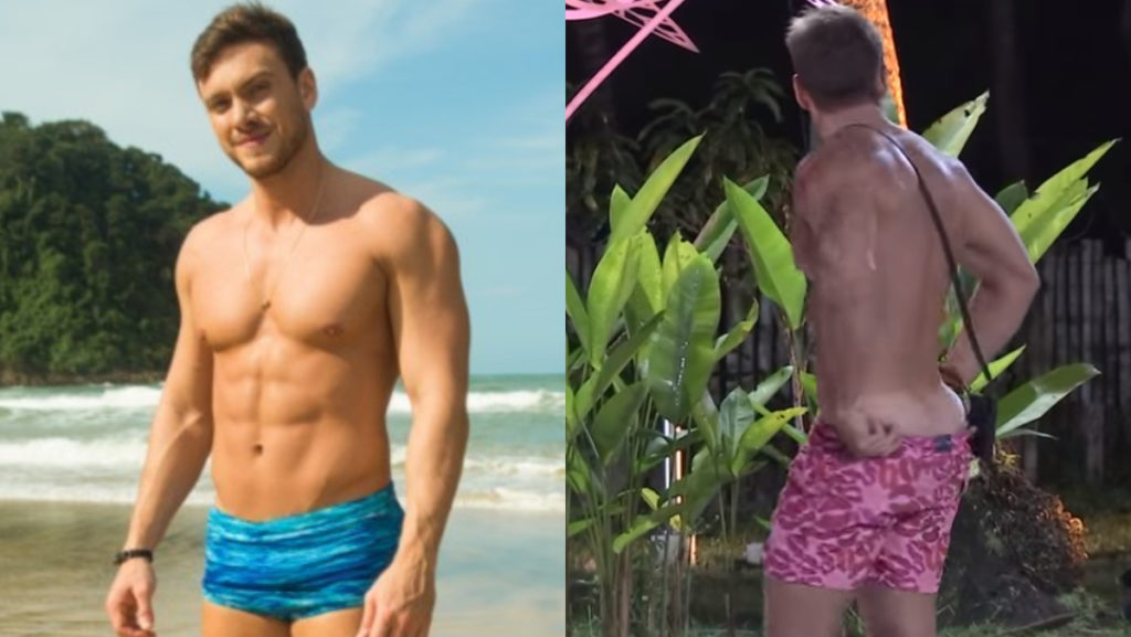 Vini Buttel mostra bumbum durante jogo no programa