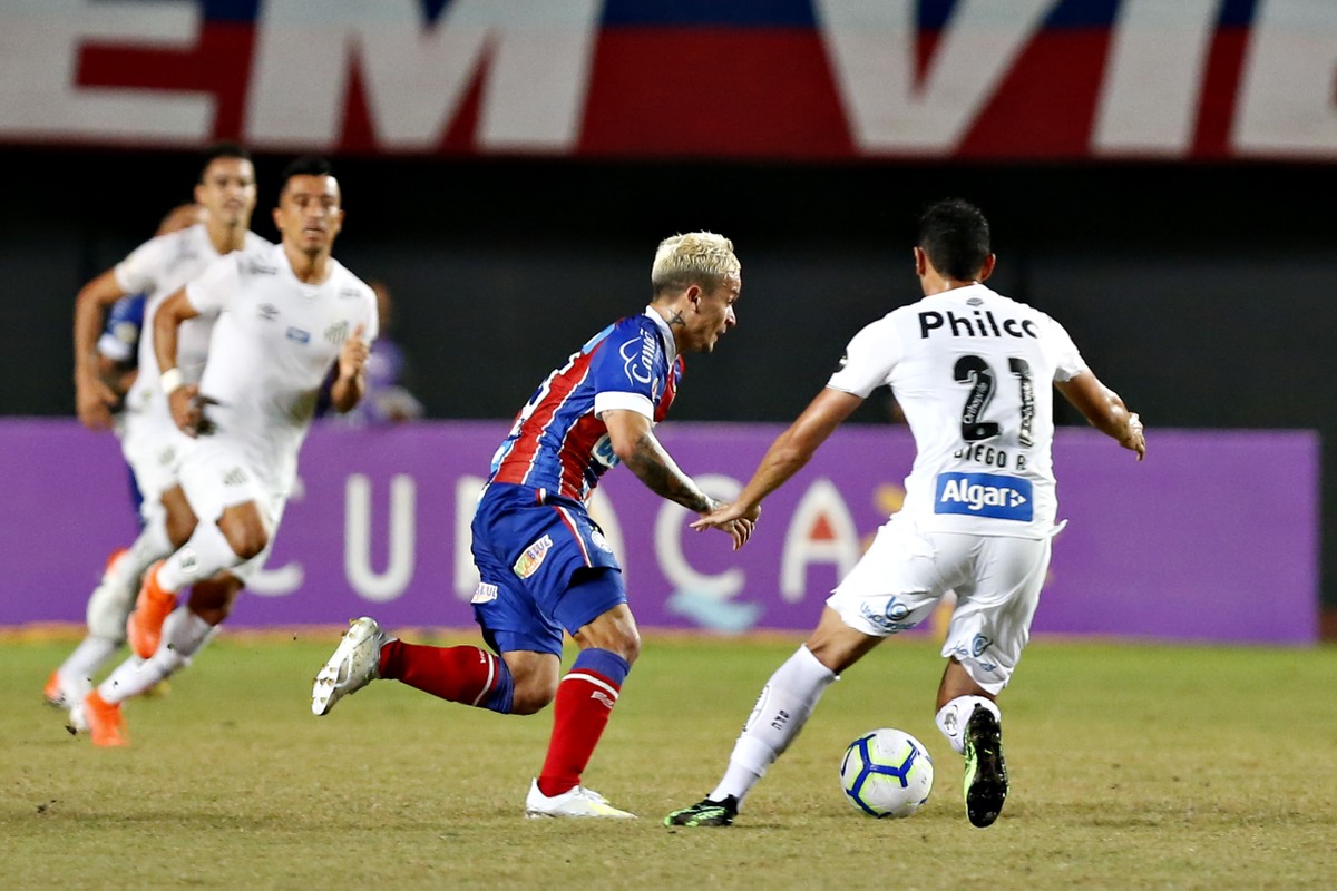 Bahia e Santos: jogo marcou bom Ibope para a TNT (Divulgação/Santos)