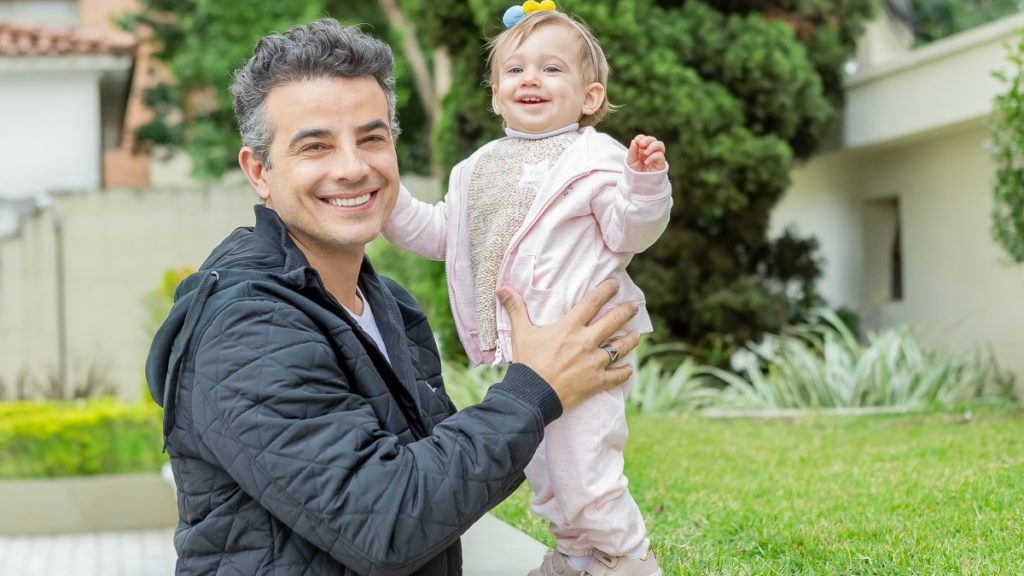 Anderson Di Rizzi e a filha Helena