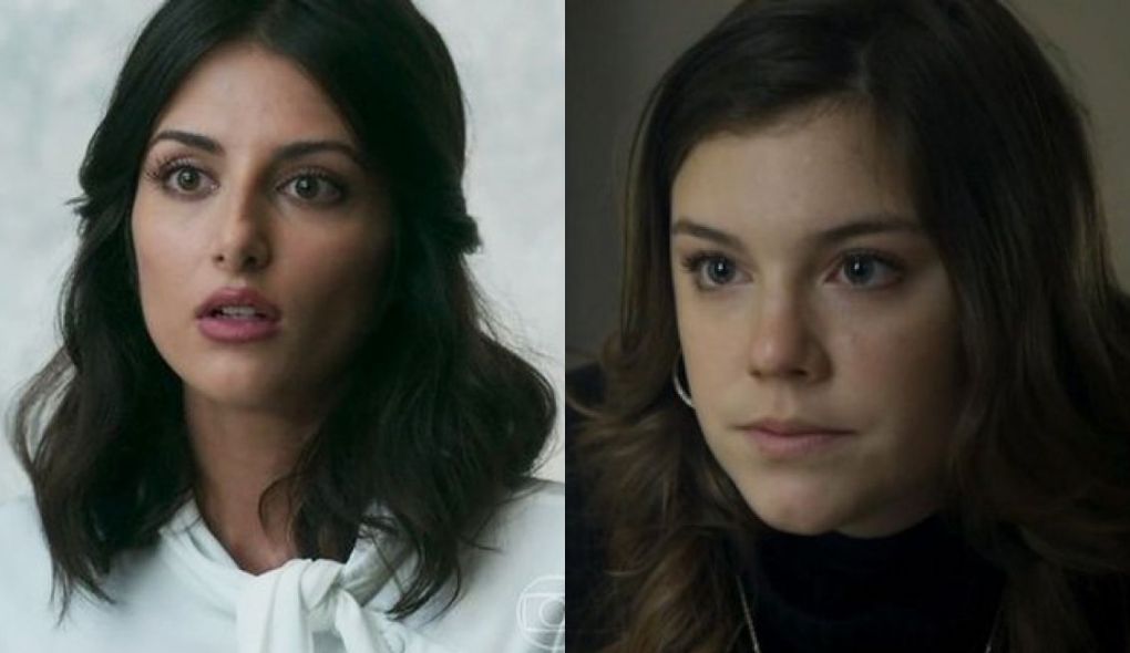 Camila (Anaju Dorigon) e Dalila (Alice Wegmann) de Órfãos da Terra