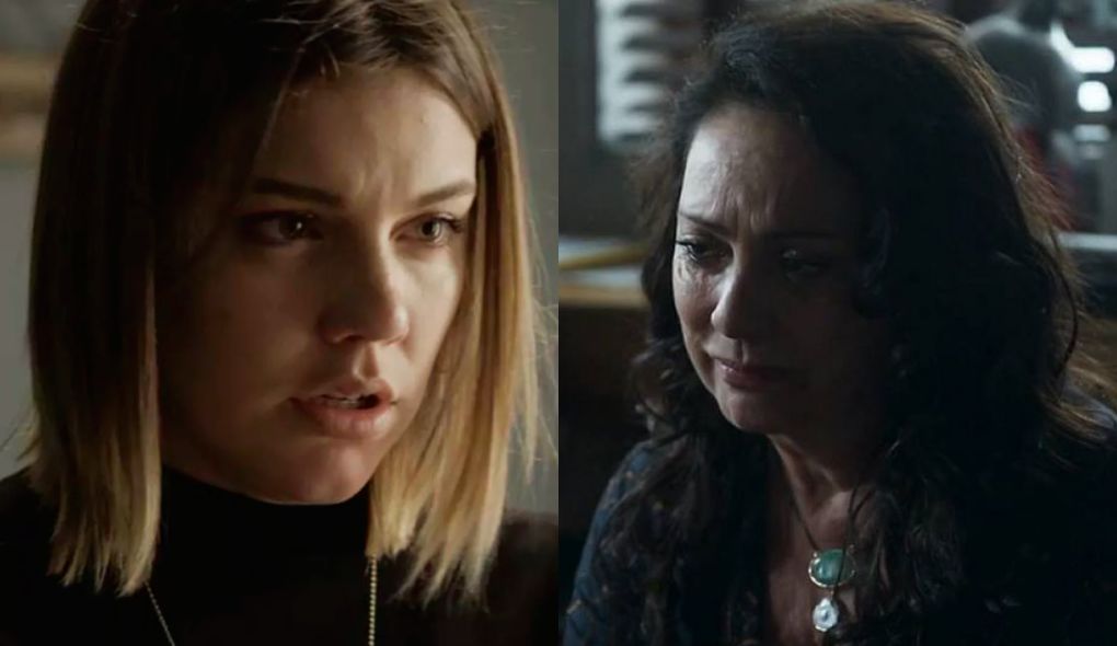 Dalila (Alice Wegmann) e Rania (Eliane Giardini) de Órfãos da Terra