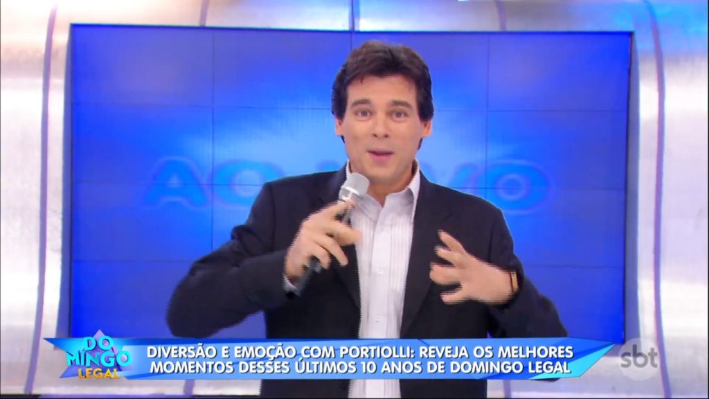 Estreia de Celso Portiolli no Domingo Legal