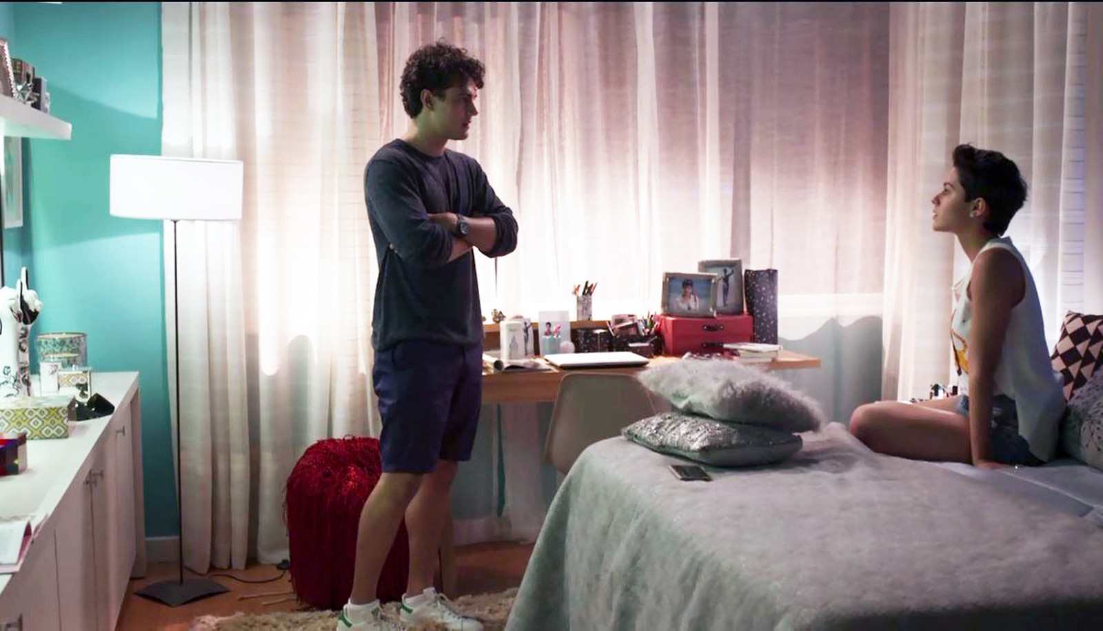 Guga (Pedro Alves) e Martinha (Beatriz Damini) em Malhação
