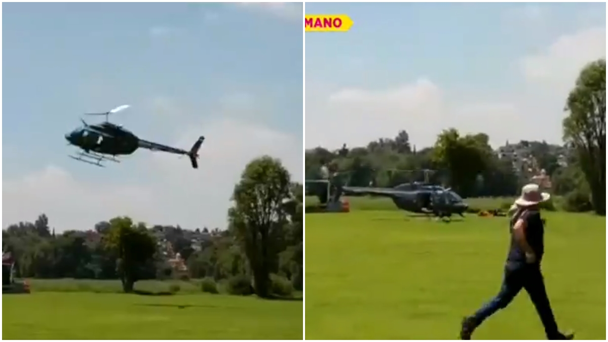 Helicóptero era usado para gravações da série O Senhor dos Céus