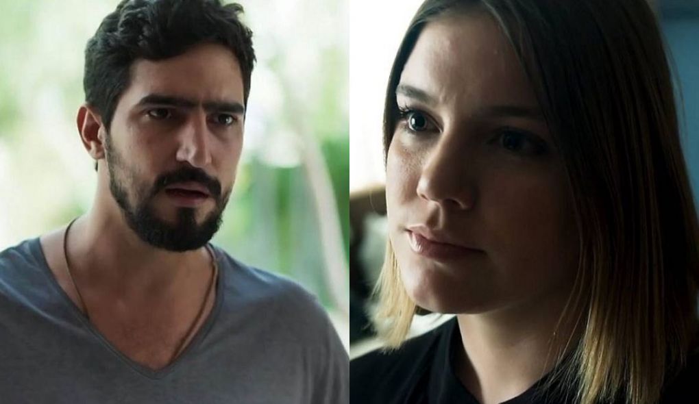 Jamil (Renato Góes) e Dalila (Alice Wegmann) de Órfãos da Terra