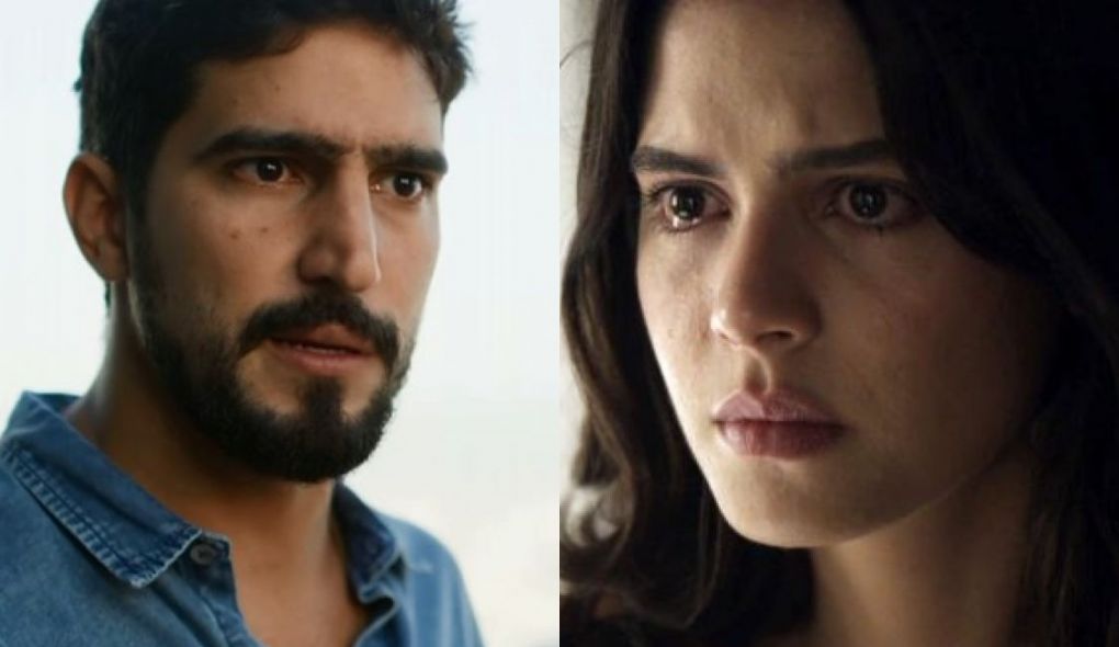 Jamil (Renato Góes) e Laila (Julia Dalavia) de Órfãos da Terra