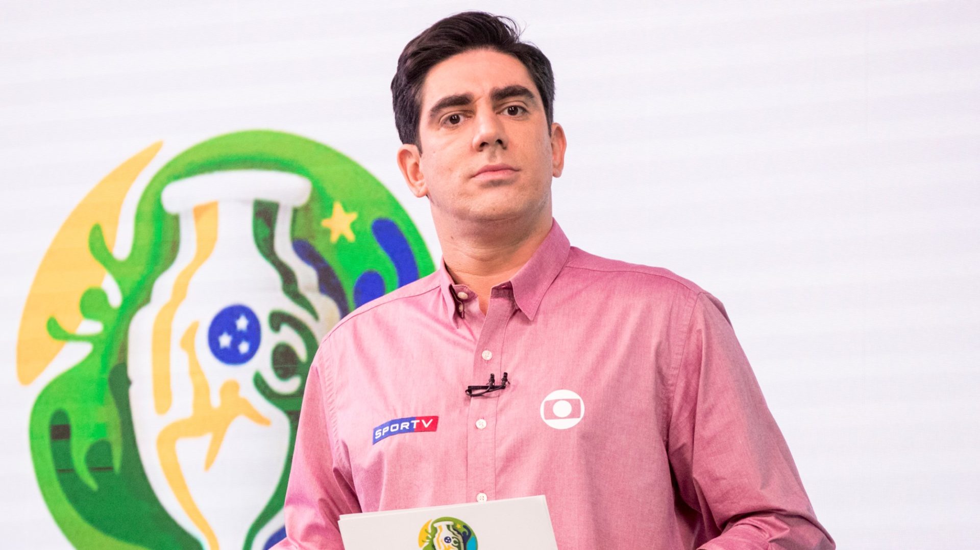 Marcelo Adnet durante quadro da Copa América