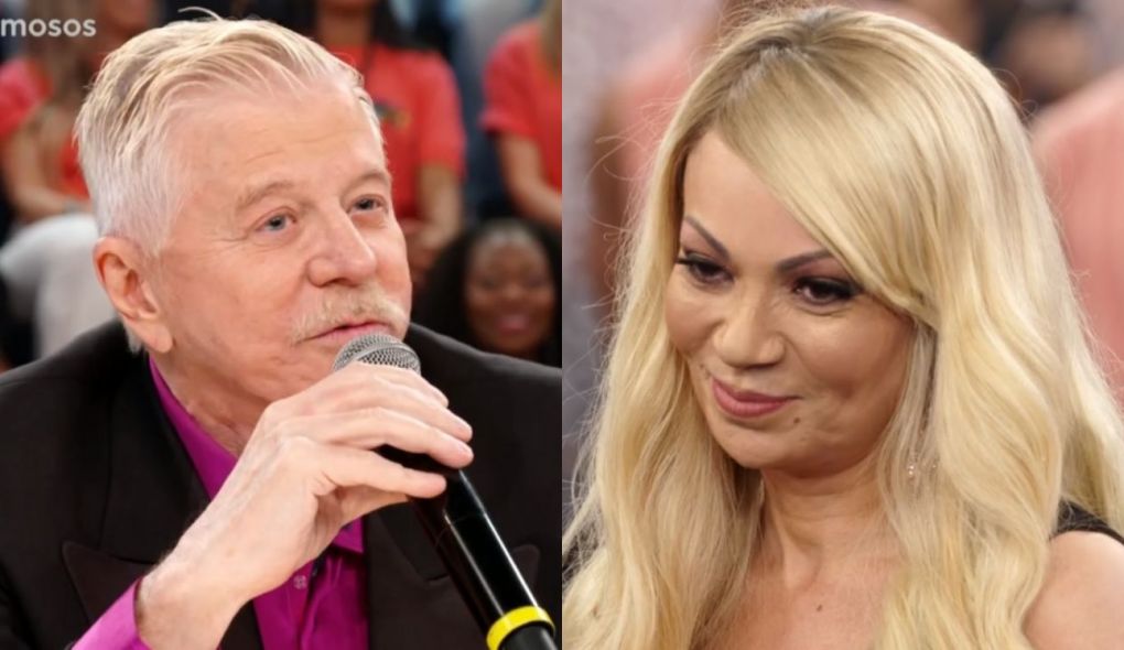 Miguel Falabella e Solange Almeida no Show dos Famosos