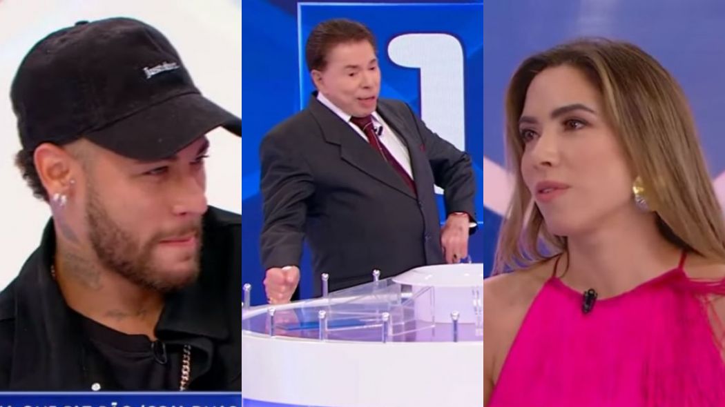 Neymar, Silvio Santos e Patrícia Abravanel