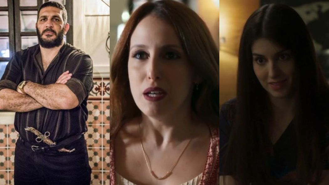 Omar (Miguel Nader), Latifa (Luana Martau) e Muna (Lola Fanucchi) de Órfãos da Terra