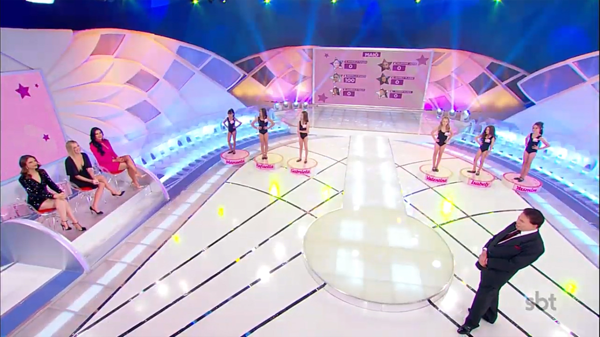 Quadro Miss Infantil no Programa Silvio Santos