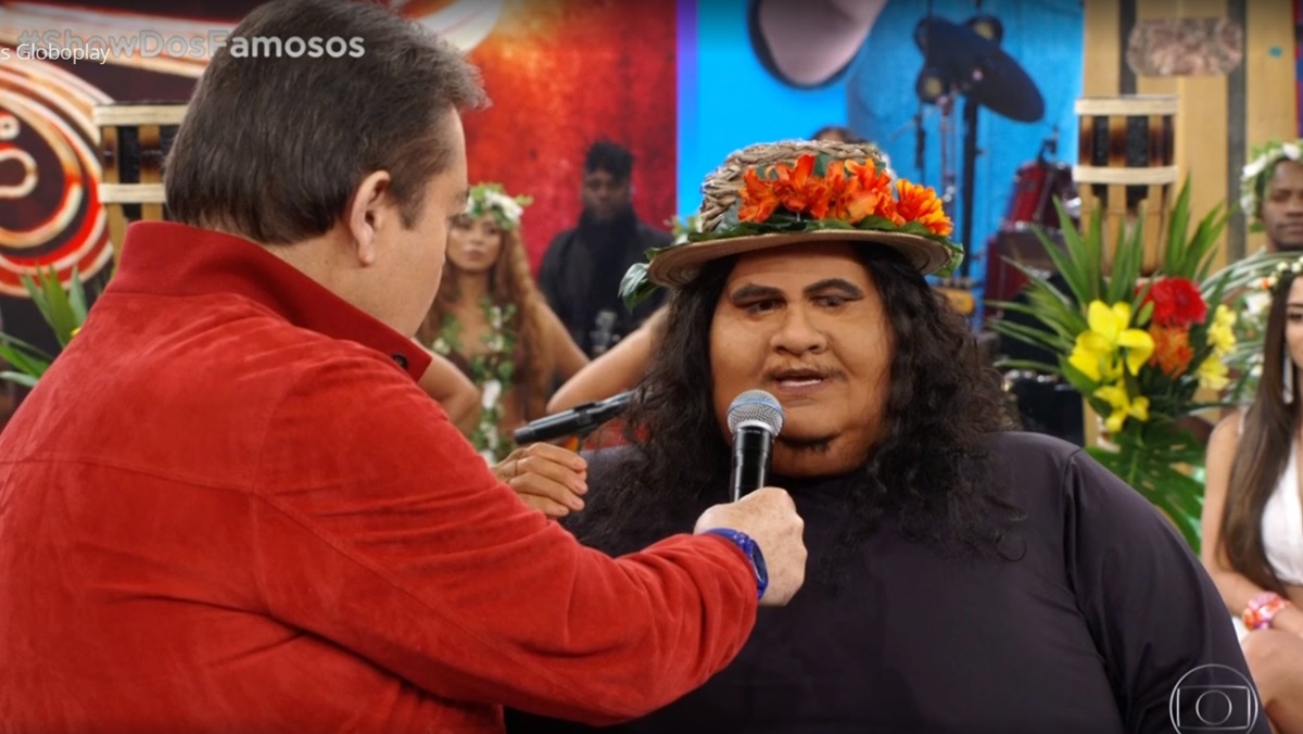 Hugo Bonemer interpretou Israel Kamakawiwo'ole no Show dos Famosos