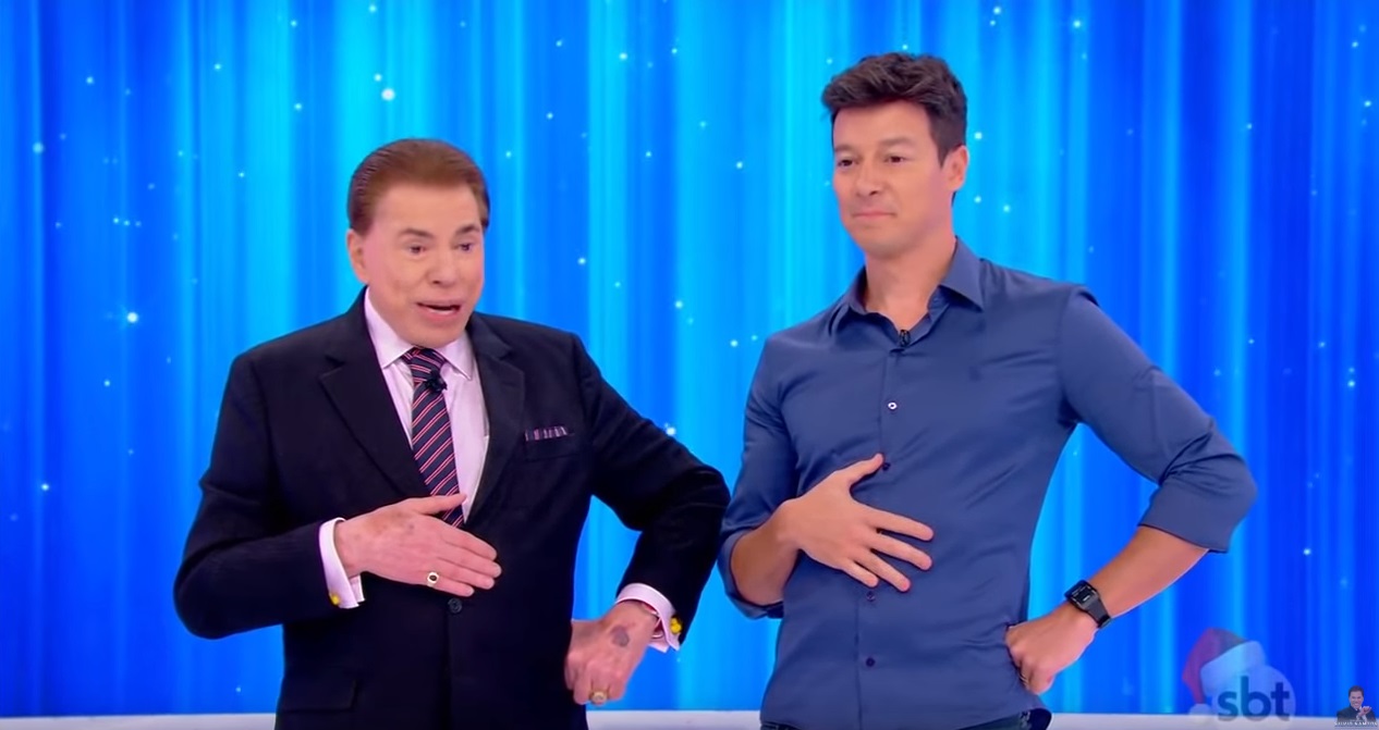 Silvio Santos recebeu Rodrigo Faro em seu programa no SBT