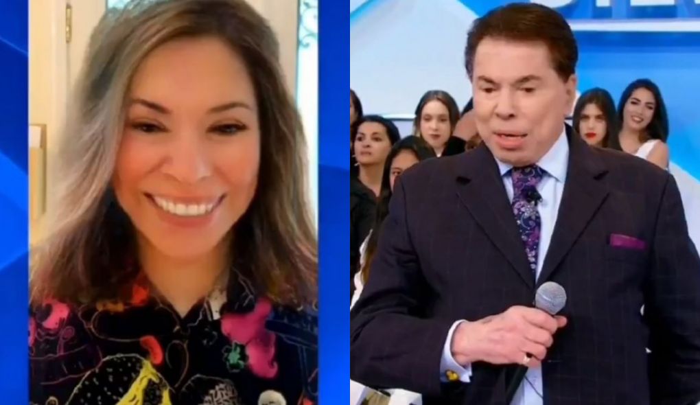 Silvio Santos se divertiu ao ver montagem na qual aparece como mulher