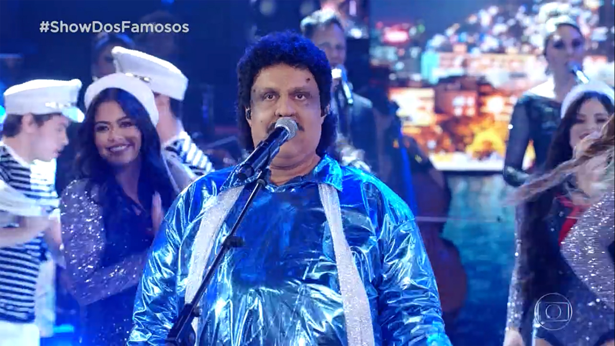 Wellington Muniz como Tim Maia no Show dos Famosos