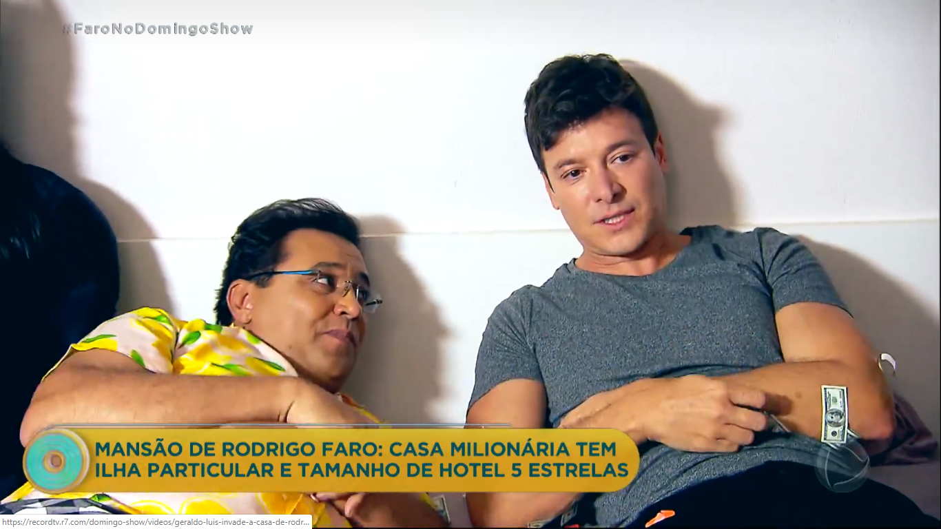 Rodrigo Faro participa do Domingo Show.