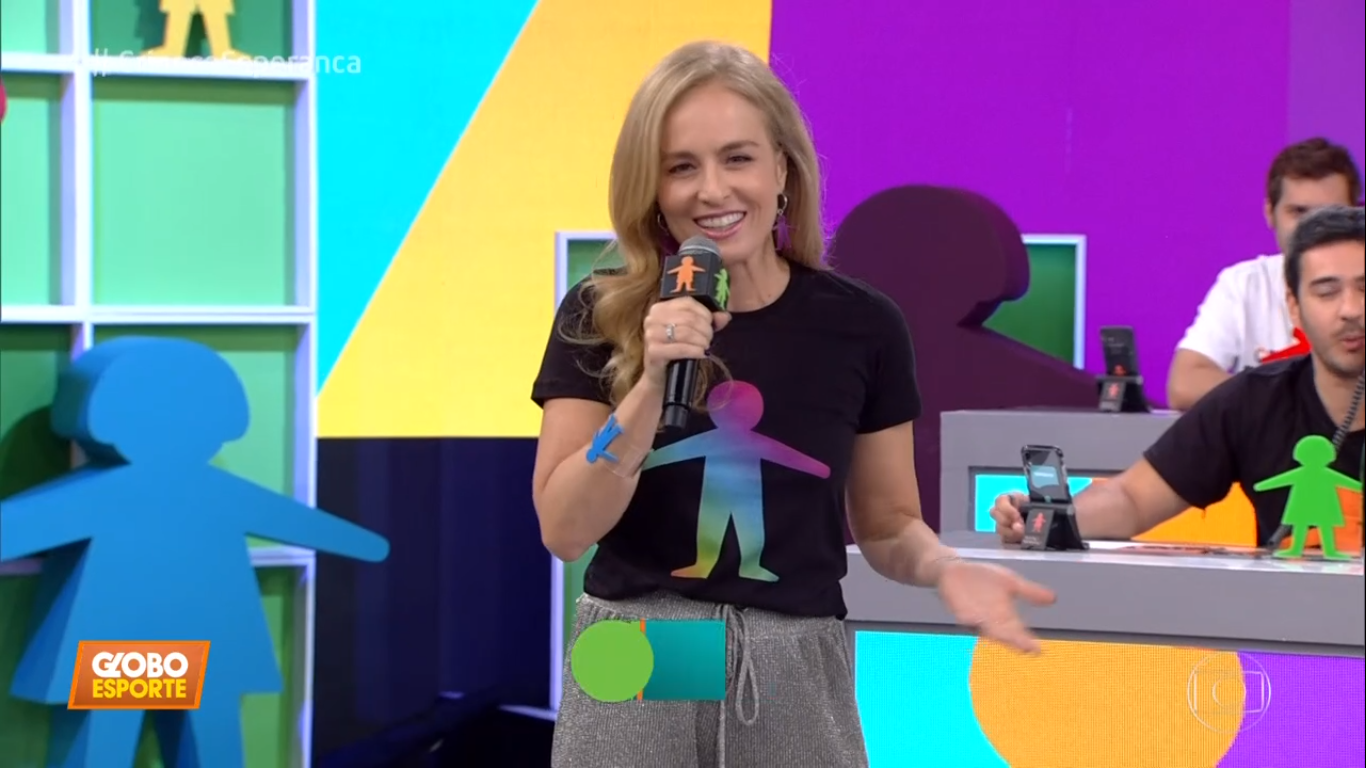 Angélica apresenta o mesão do Criança Esperança.