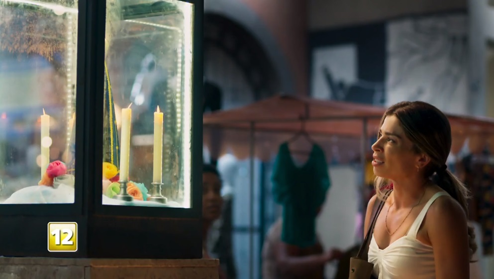 Em Bom Sucesso, Paloma é devota d Nossa Senhora da Penha (Reprodução: Globo)