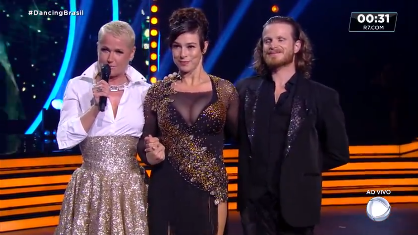Maria Paula no palco do Dancing Brasil 5