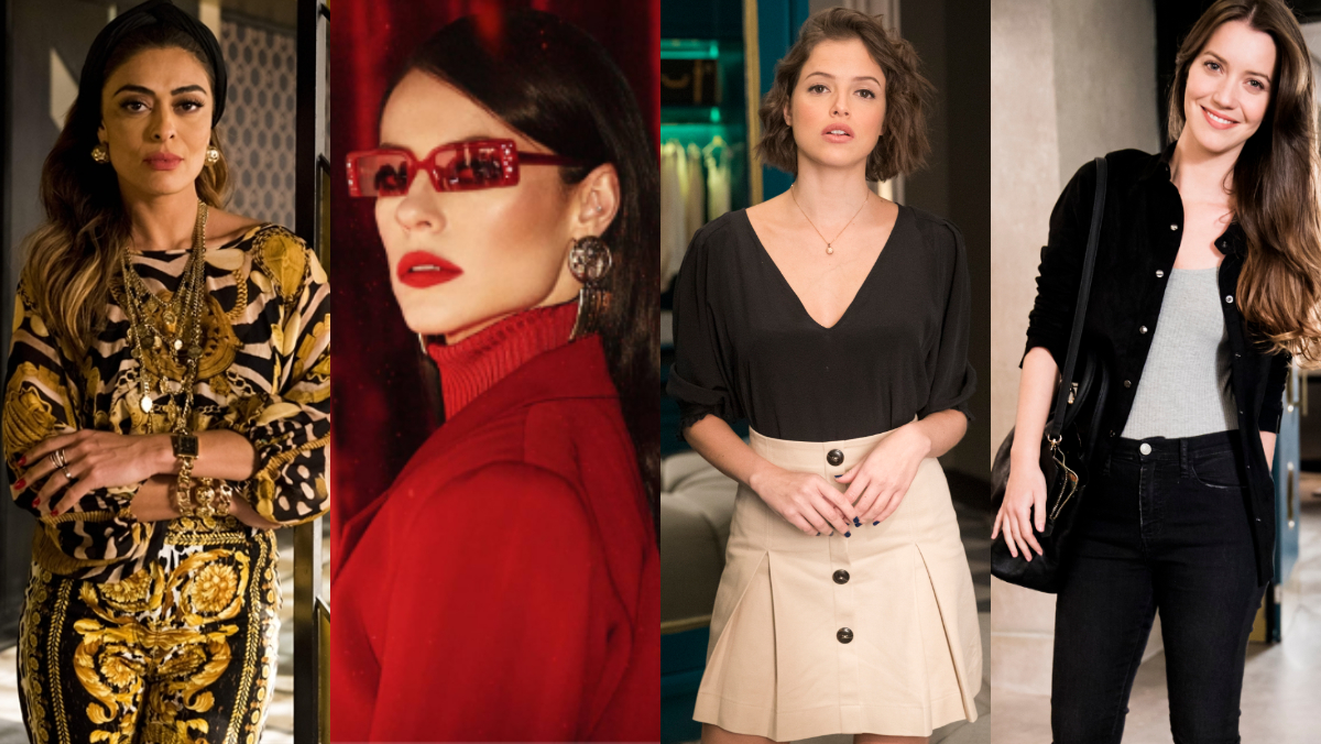 Maria da Paz, Vivi Guedes, Josiane e Fabiana, personagens de A Dona do pedaço