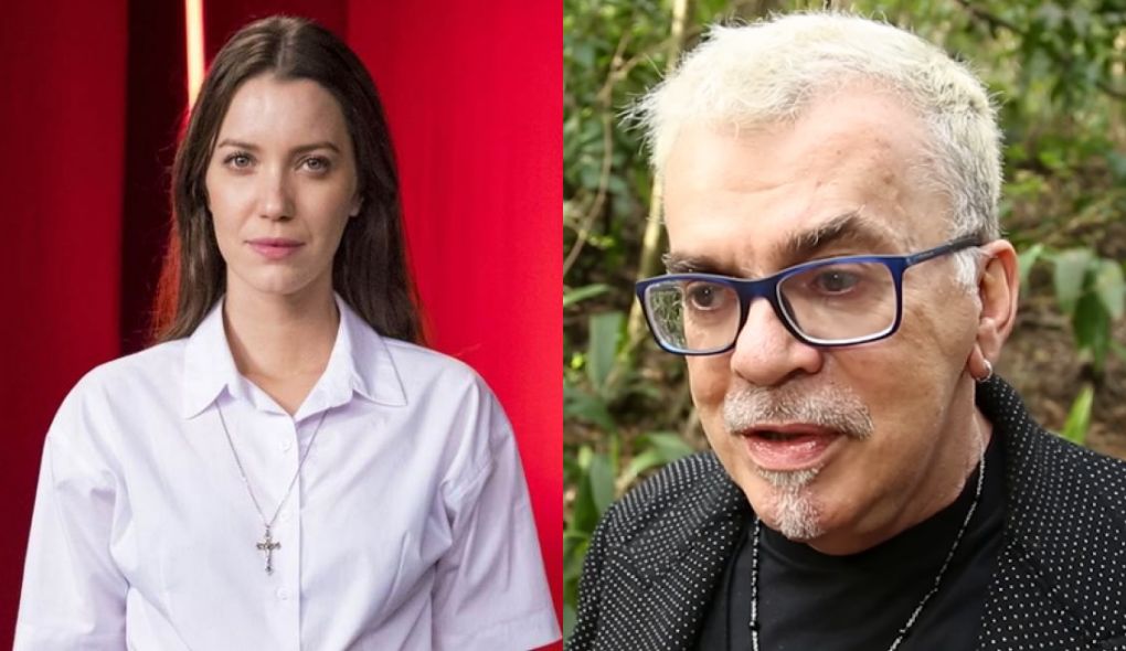 Fabiana (Nathalia Dill) e Walcyr Carrasco, autor de A Dona do Pedaço