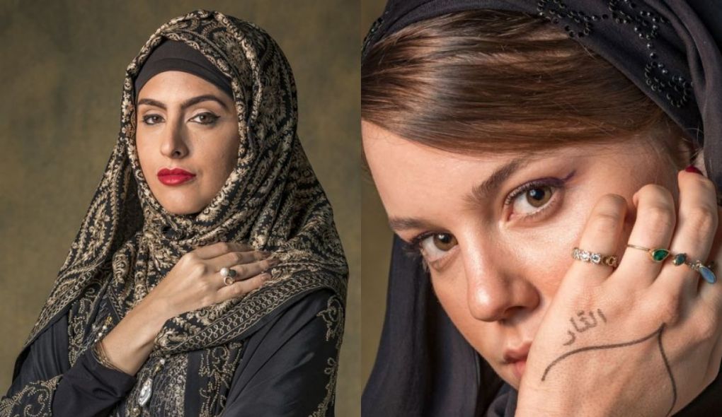 Fairouz (Yasmin Garcez) e Dalila (Alice Wegmann) em Órfãos da Terra