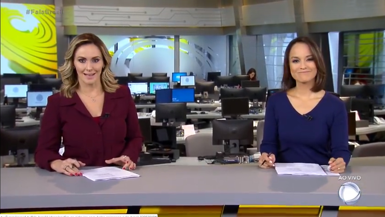 Daysa Belini e Lidiane Shayuri apresentando o Fala Brasil Especial