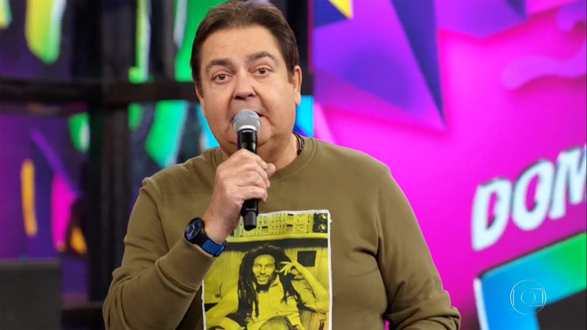 Fausto Silva no Domingão do Faustão