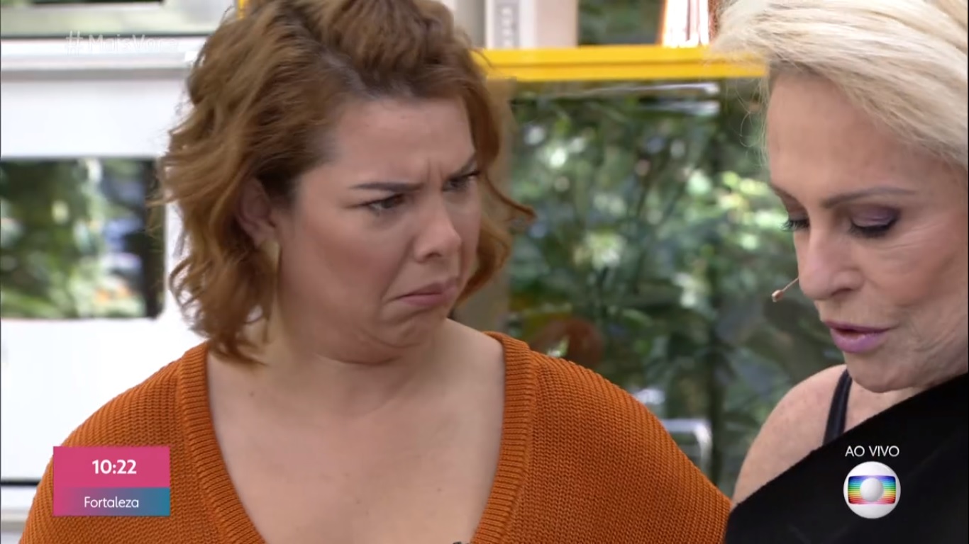 Fernanda Souza e Ana Maria Braga no Mais Você