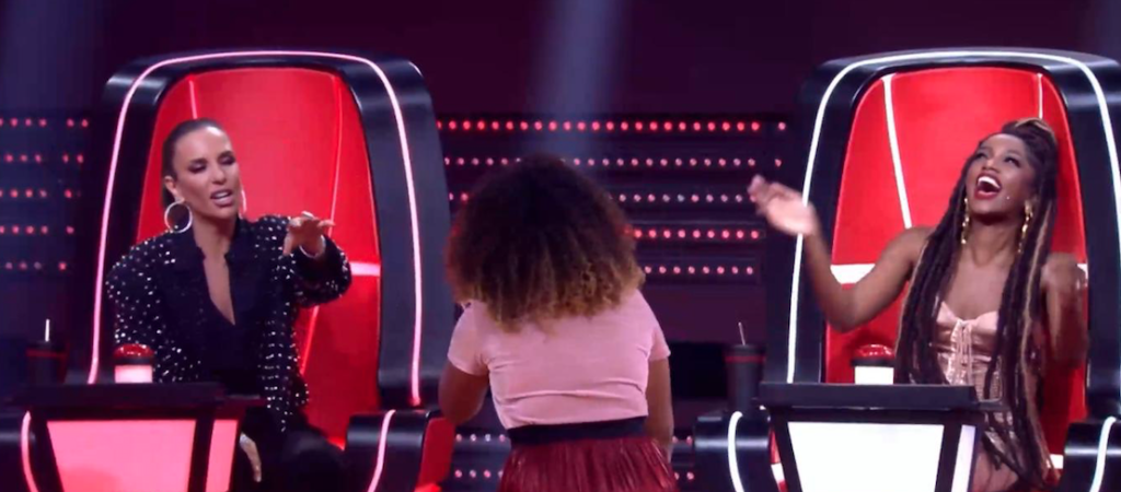 Iza e Ivete Sangalo com Ana Ruth
