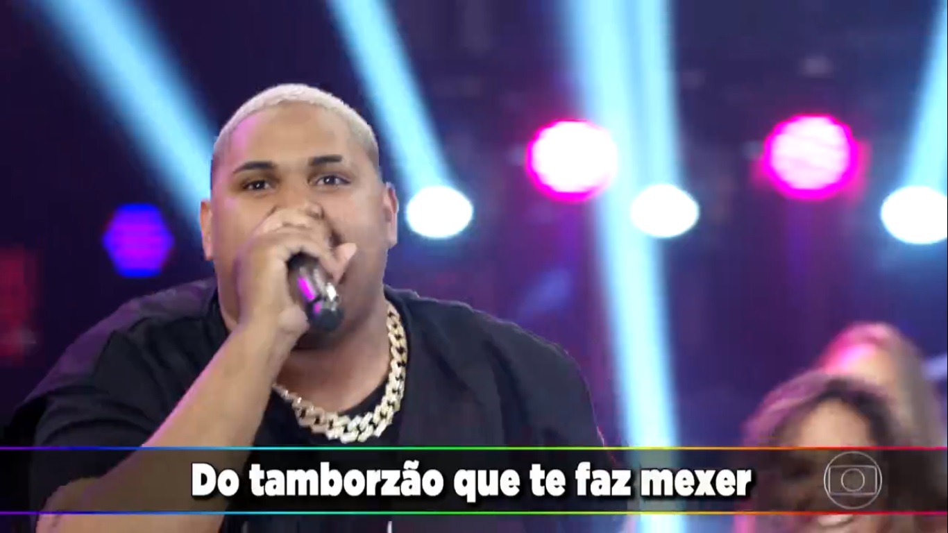 Kevin O Chris se apresentou no Ding Dong, do Domingão do Faustão