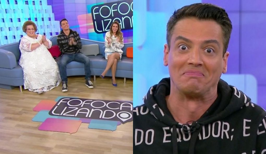 Leo Dias esteve no sofá do Fofocalizando e sentou ao lado de Lívia Andrade