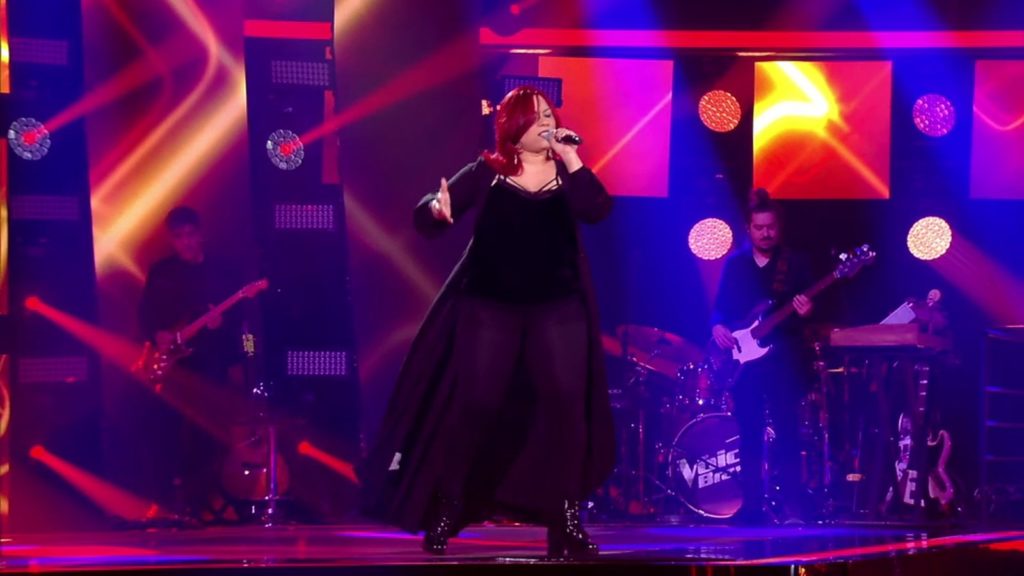 Litha no palco do programa