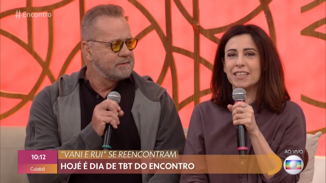 Luiz Fernando Guimarães e Fernanda Torres no Encontro