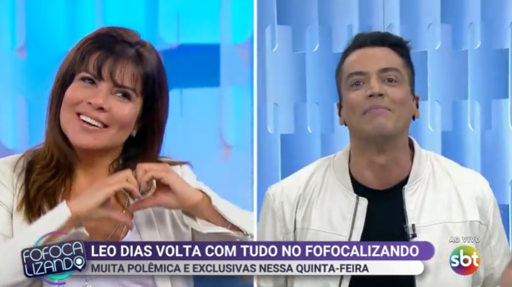 Mara Maravilha e Leo Dias no Fofocalizando