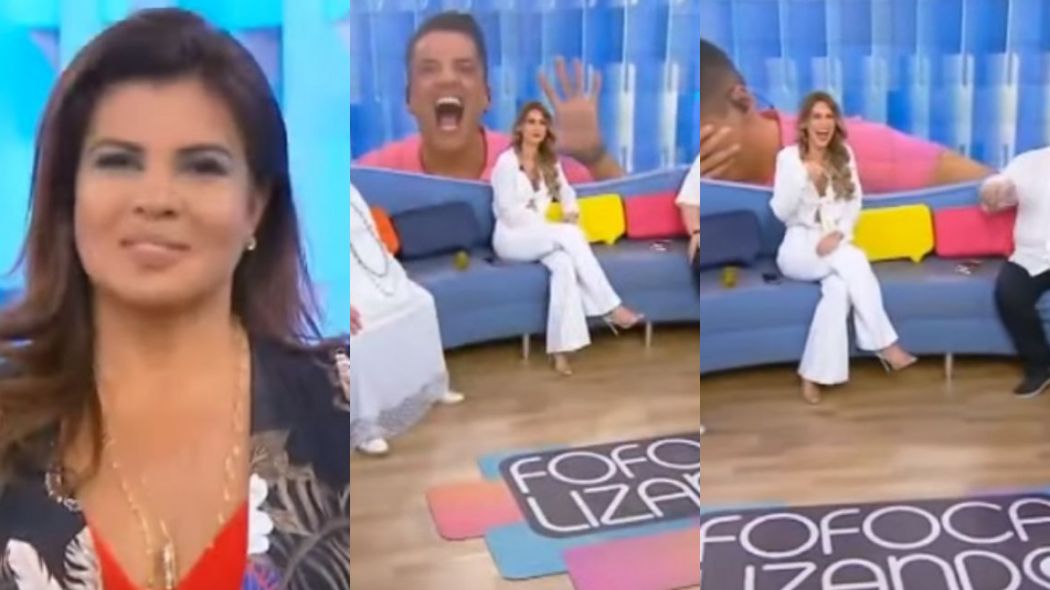 Mara Maravilha, Leo Dias e Lívia Andrade no Fofocalizando